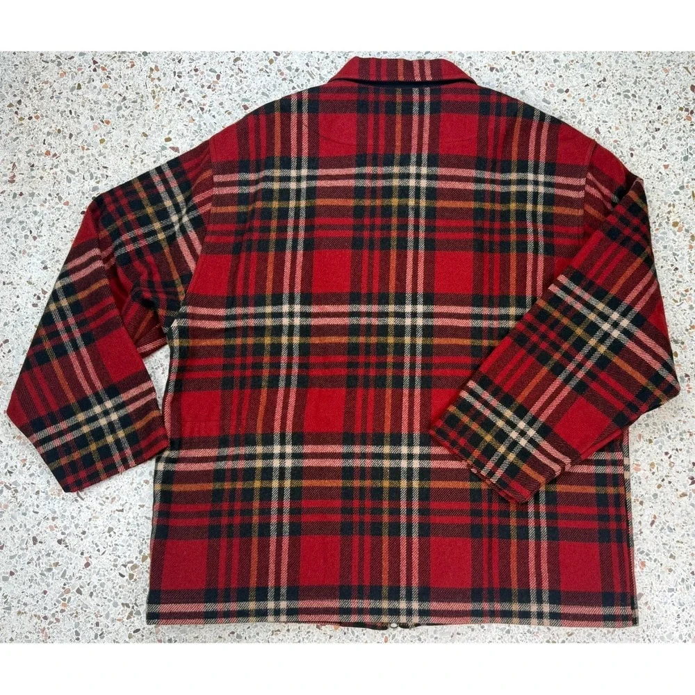 J.Crew Oarsman Men's Vtg & Rare Full Zip Wool Blend Long Sleeve Jacket‎ Size XL